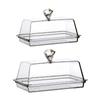 Rectangular Butter Holder Acrylic Butter Keeper Tray Practical Clear Butter Dish  Household