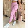 Spring Women's Retro Multi-pocket Suspender Elastic Casual Pants