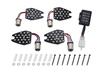 POSH FAITH Motorcycle Accessories Turn Signal LED Conversion Kit 152427 08-CB4SF
