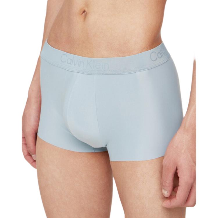 Calvin Klein Низкая талия буква минималистский прохладный чувство антибактериальные боксеры трусы мужское нижнее белье небесно-голубой NB3634-CYA