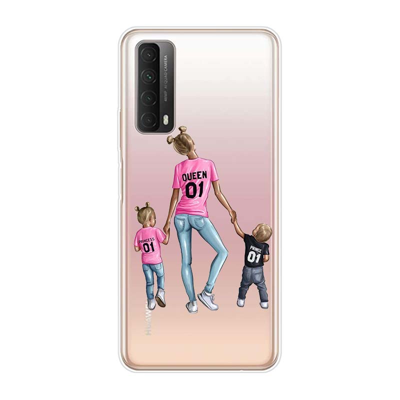Мягкий чехол для телефона для семьи, мамы и папы, для Huawei Y9S Y6S Y8S Y9A Y7A Y8P Y7P Y5P Y6P Y7 Y6 Y5 Pro Prime 2020 2019
