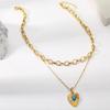 Trendy Multi-layer Heart Shaped Necklace For Women Elegant Fashion Jewelry Accessory
