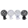 Iron Round Hollow Out Curtain Rods Ends Caps Curtain Accessories Roman Rod Head Curtain Rods Head