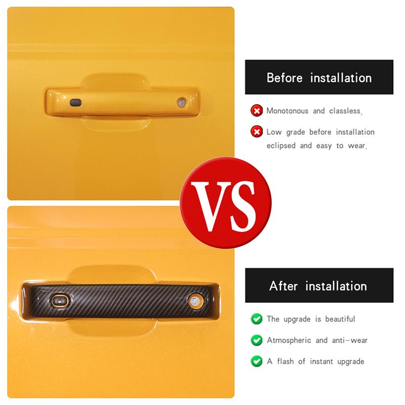 BAWA автомобильные дверные ручки декоративные наклейки защитный чехол от царапин для автомобиля Ford Bronco 2022