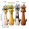 Handmade Dog Flower Vase Cartoon Animal Planter Modern Animal Flower Holder  Home Decor