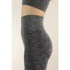 Комплект спортивных колготок меланжевого цвета с короткими рукавами