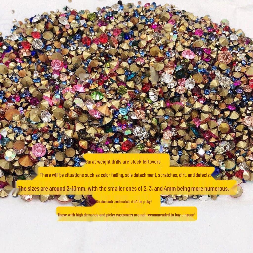 Сделанная вручную стеклянная дрель с заостренным дном для нейл-арта и украшения чехлов для телефонов - Стразовые аксессуары и бракованные украшения