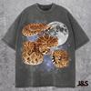 Three Western Diamondback Rattlesnake Moon Shirt, Vintage Snake Galaxy Tee, Retro Cosmic Reptile Graphic Top, Snake Lover Gift, Space Pet