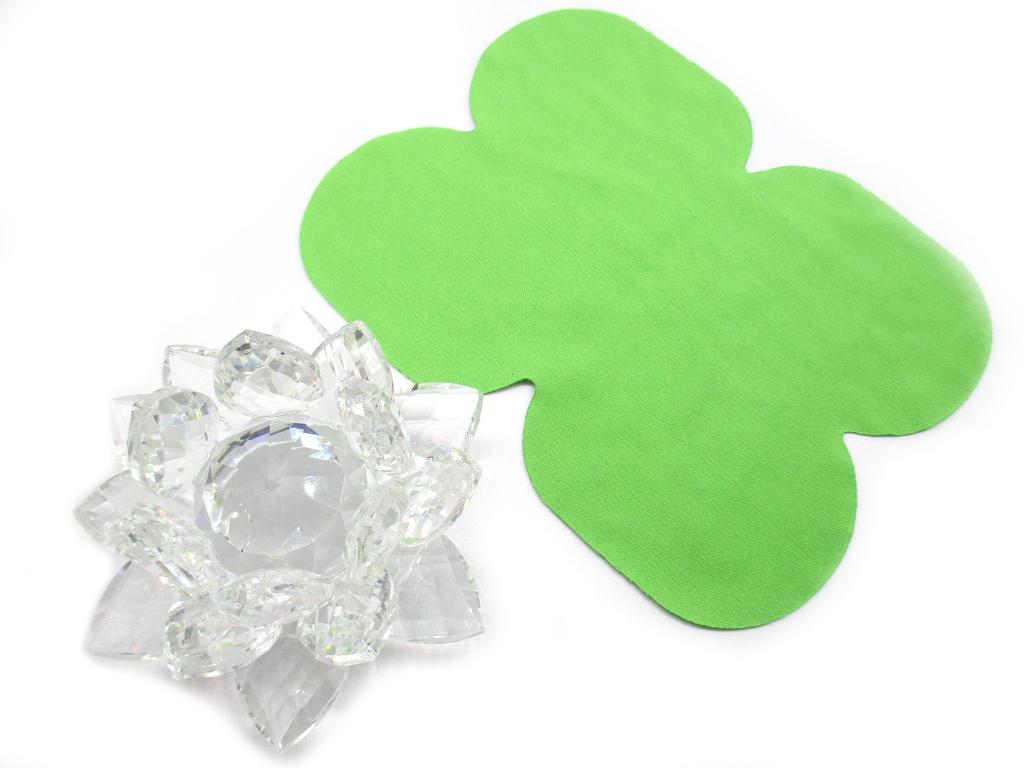 Цветок лотоса хрустальная стеклянная статуэтка цветок лотоса интерьерный лотос фен-шуй удача ловец солнца (8 см)