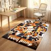 Personalized Crystal Velvet Carpet,Haikyuu Custom Printed Name, Plush Area Rug For Home Indoor Decor