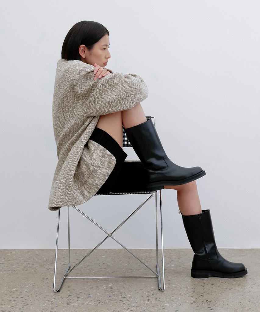 Chielei Jockey Boots [C2F08 Bk]