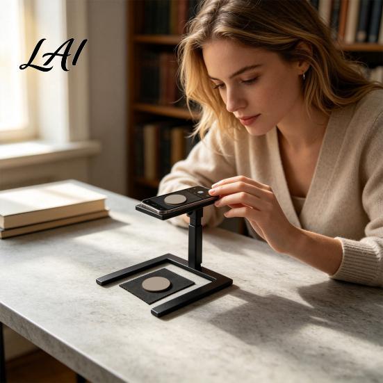 Coin Photography Stand 3D Printed Stand Adjustable Overhead Phone Camera Holder for Shoot Document Scanning Video Recording Collectibles