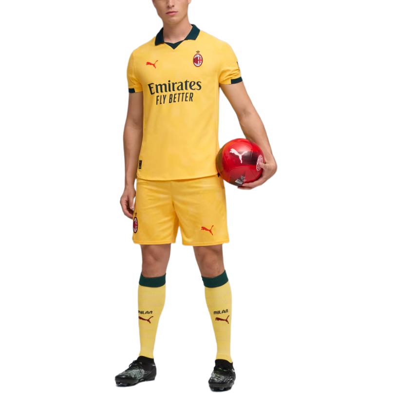Puma AC Milan SS25 Легкие Дышащие Удобные Модные Футбольные Штаны Мужские низ 779987-03