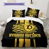 Постельное белье с узором SG Dynamo Dresden, Комплект с одеялом, Пододеяльник, Наволочка, Домашний подарок на день рождения (1 пододеяльник + 2 наволочки, без наполнителя)
