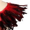 Перьевая шаль Яркий цвет Хэллоуин Вечеринки Плащ Носить как юбку или шаль Шаль в готическом стиле с лентой на шнуровке Аксессуар для костюма