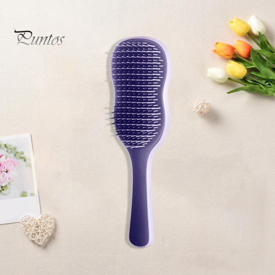 Air Cushion Massage Comb with Soft Bristle Long Handle Hairdressing Comb To Prevent Hair Tangles Anti-static Scalp Massage Hair Brush for Women Girls