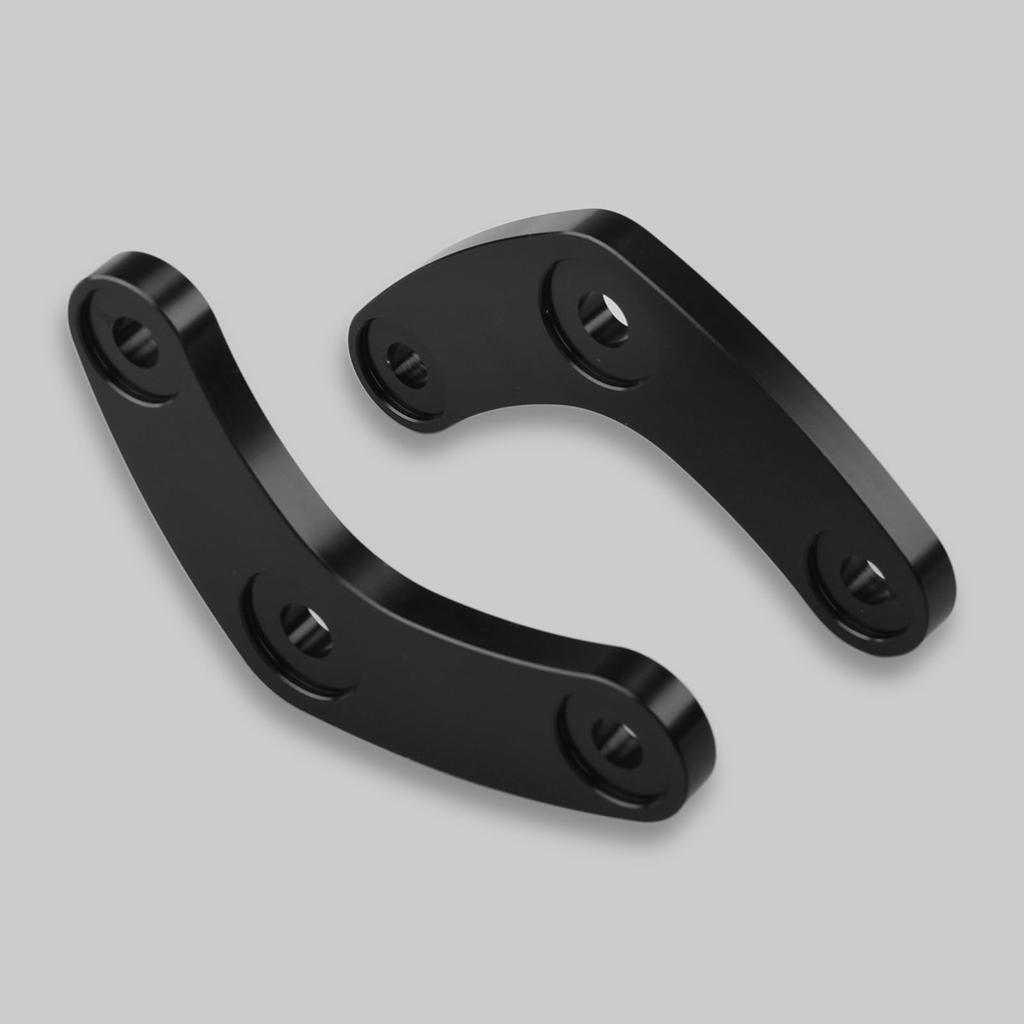 LEDISHUN Motorcycle Lowering Kit for Kawasaki Ninja 650, Z650, and Z650RS (All Model Years) - Improved Foot Reach, Rear Lowering Link Rods (Black)