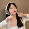 Little Daisy Knitting Flower Headband Triangular Turban Scarf  for Spring Summer Outdoor