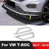 Для Volkswagen VW T-ROC TROC 2017 2018 Хромированная накладка на передний противотуманный фонарь Рамка противотуманной фары Отделка Аксессуары