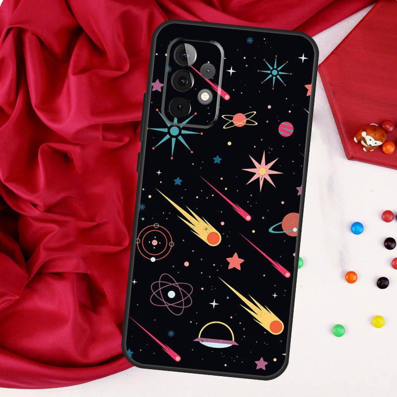 Черный Белый Луна Космос Астронавт Для Samsung Galaxy A26 A05 A06 A16 A54 A34 A14 A22 A32 A52 A55 A35 A15 A53 A13 A56 A36 Чехол