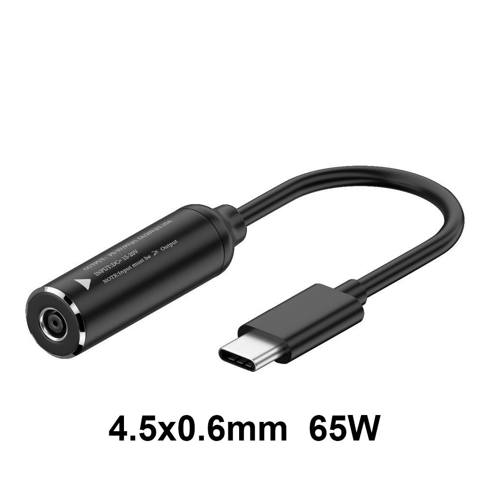 Professional Laptop Charger Connector DC To Type C PD 65W Power Adapter Converter