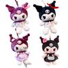 Оригинальный плюшевый брелок Sanrio Kuromi, милый мультяшный маленький дьяволенок, подвеска на сумку, подарок