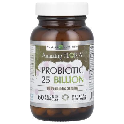 Amazing Flora™, Пробиотик, 25 миллиардов, 60 вегетарианских капсул