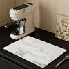 1 шт. резиновый сушильный коврик с мраморным узором для кофейни, ресторана, кухни, ковра, посуды, прочный коврик для стола из диатомовой грязи, коврик для домашних животных, кофейная посуда