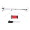 DC 12V Car Air Horn Zinc Alloy 135DB Loud Chrome Single Trumpet Truck Air Horn with Pump for Train
