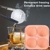 Ice Cube Mold Golf Ball Spherical Ice Mold Non-stick Flexible Silicone Ice Ball Maker for Home Kitchen Bar