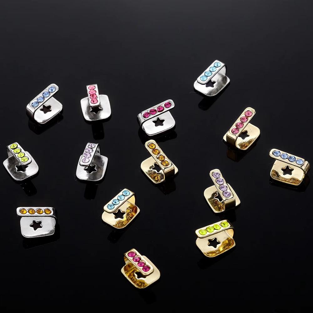 Fashionable Tooth Hollow Dental Grills Single/Double Vertical Teeth Unique Decoration for Cosplay Ornament Body Jewelry
