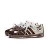 Adidas VL COURT 2.0 Silver Thread Cushioning Low top Skateboard Shoes Unisex Beige Brown HQ1802(TeamM-)