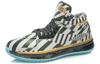 Li Ning WOW 2 Нескользящие износостойкие баскетбольные кроссовки средней высоты Мужские Черный Серебристый Золотой ABAH017-1G