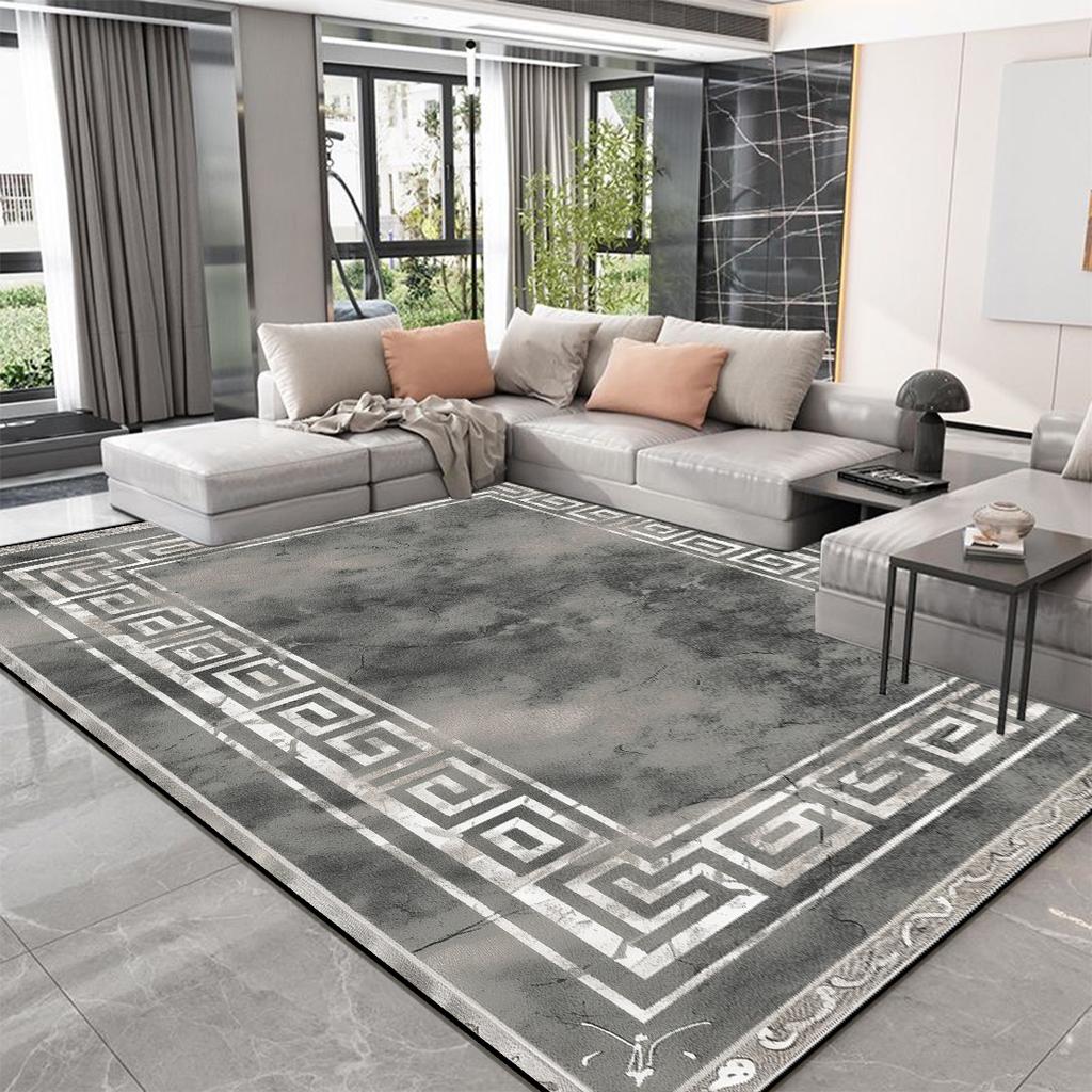 Nordic High-end Living Room Carpets Modern Luxury Decoration Home Bedroom Large Area Rugs Thickening Washable Non-slip Floor Mat