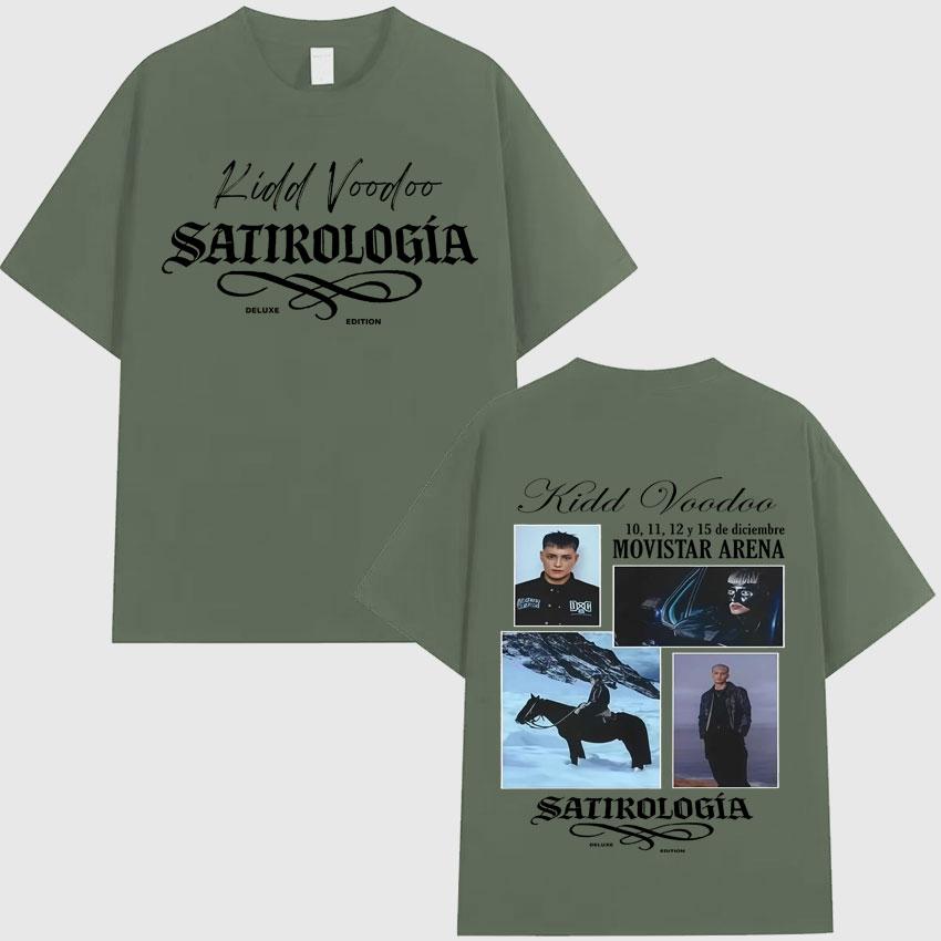 Kidd Voodoo Satiro Tour 2025 Модные Оверсайз Футболки Летняя Мужская Женская Одежда Харадзюку С Круглым Вырезом Хлопковая Футболка Подростки