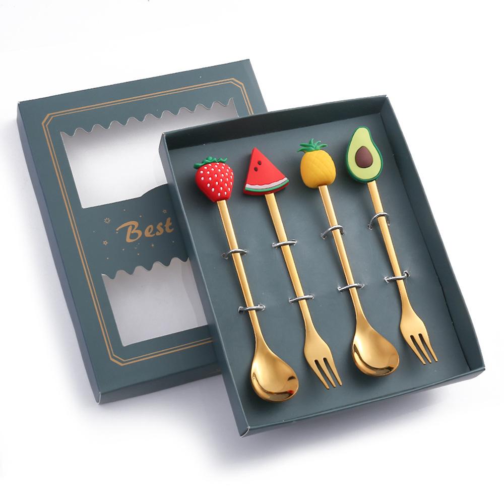 HANYANG 410 Stainless Steel Cutlery Home Hotel Use Cute Spoon Fork Western Cutlery