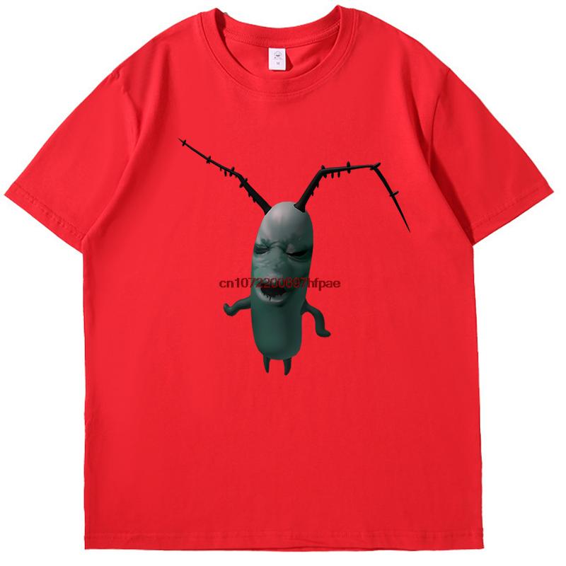 Cursed Plankton Funny Meme T Shirts Graphic T Shirts Summer Cotton New Shirts And Tshirts Unisex Streetwear Print T Shirt