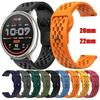 Silicone Band For Amazfit Active 2 20mm 22mm Smartwatch Strap For Amazfit Balance/Stratos 2 3/GTR 4 3 2/GTS 4 3 2/Bip 5 Bracelet