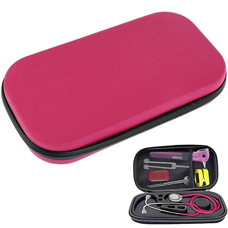 1Pcs Portable Stethoscope Case Storage Box Shockproof Lightweight Stethoscope Organizer Bag Eva Hard Carrying Bag Protective Case