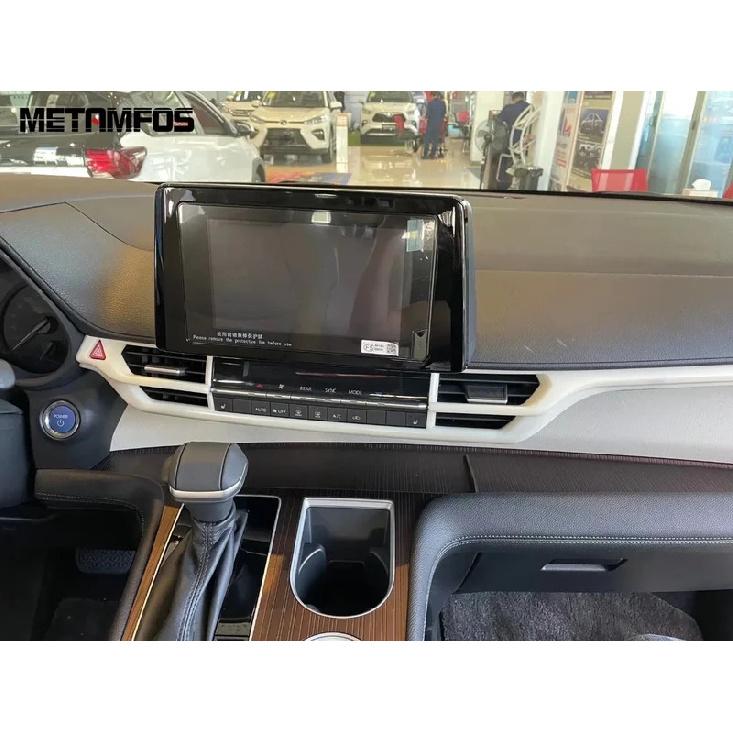For Toyota Sienna - 2024 2025 Carbon Fiber Center Console Air Condition Vent Outlet Cover Trim Accessories Car Styling