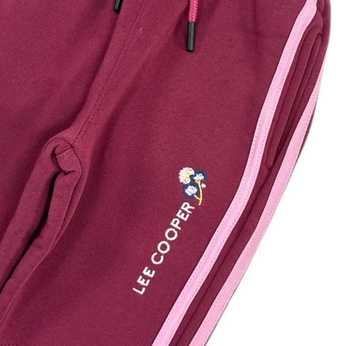 Pantalon de Jogging - Lee Cooper - LC12201 PA S3-10A - Rouge - Fille - Respirant
