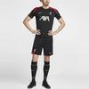 Nike SS24 Dri-FIT Liverpool Football Club Logo Вышитый цветной блок Удобная трикотажная спортивная майка с коротким рукавом Мужская майка Черный FN9838-013