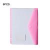 6 pcs PP Binder Folders A4 Punched Pockets New Binder Pocket  Office Organizer