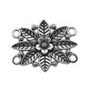 Antique Silver Color Body Chain Flower Porous Connector 28x35mm Brand: WYISYWG 3Pieces Jewelry Female