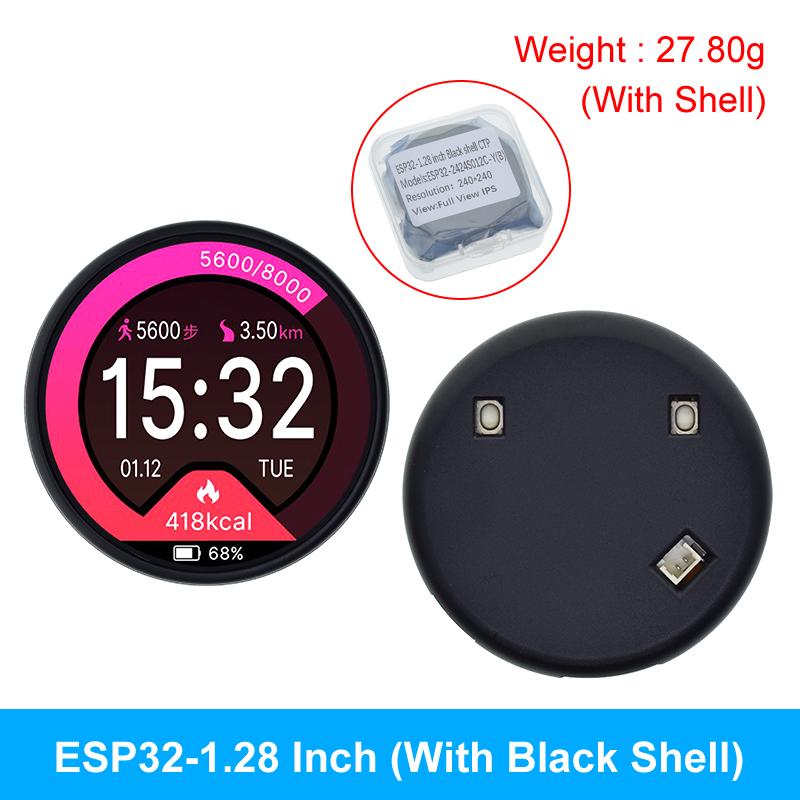 ESP32 1,28-дюймовый IPS TFT модуль с сенсорным экраном для Arduino, плата разработки WiFi и Bluetooth, 1,28 дюйма, 240x240, IPS, умные часы