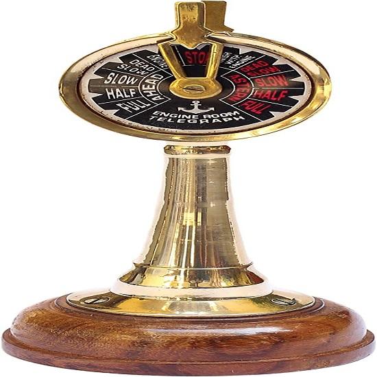 Латунный телеграф ручной работы Старинные морские телескопы Коллекционные деревянные