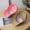 Letter Baseball Cap Men and Women Big Face Soft Top Couple Sports Hat Korean Style Versatile Baseball Cap