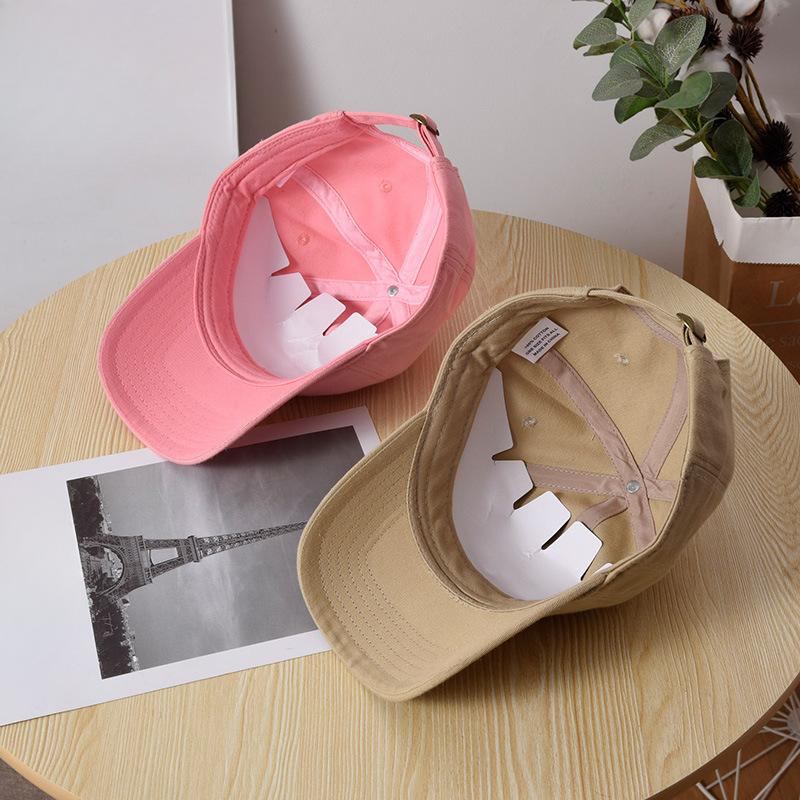 Letter Baseball Cap Men and Women Big Face Soft Top Couple Sports Hat Korean Style Versatile Baseball Cap