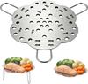 Collapsible Steamer Basket & Trivet - 2026 New Stainless Steel Expanding Steamer Rack, Adjustable Height for Most Pots and Pans (1 PCS)