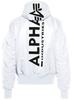 Зимняя куртка Alpha Industries MA-1 ZH Back Print (128113) белый/черный принт